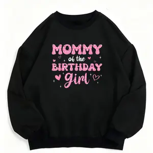Pink Birthday Matching Sweaters – Long Sleeve for Mom and Daughter Duo