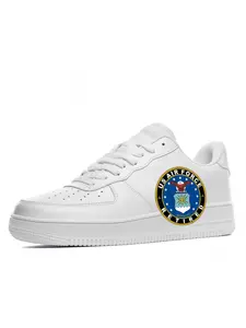 U.S. Veterans Owned Us Air Force Retired fashion men's trendy sneakers, featuring a durable outsole and cool design, suitable for casual sports and daily commuting.