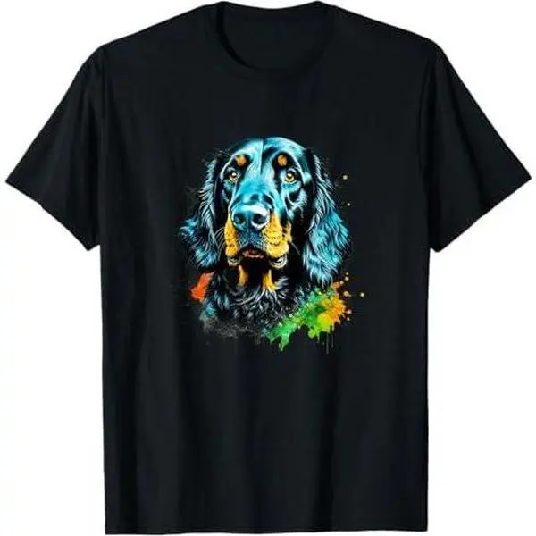 Gordon Setter Pop Art I Dog Lover I Splash Art Gordon Setter T-Shirt