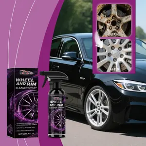 Wheel HUB Cleaning Spray, Car Tire Cleaner, Maintenance Spray for Shine and Dirt Removal, Daily Care Spray for Vehicles