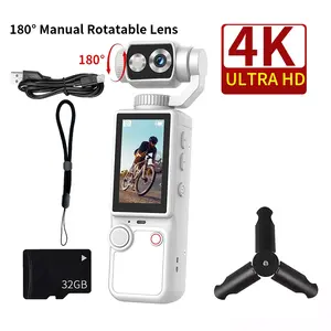 Reliable Action Camera with 180° Rotatable Lens. Auto Focus Ensures Sharp Images, Portable Enough for All Outdoor and Vlog Scenes.