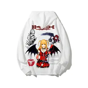 Death Note Misa Amane Anime Hoodie Pullover 100% Cotton Unisex Casual Fashionable Eco-friendly Hot Stamping Print Streetwear Couple Gift