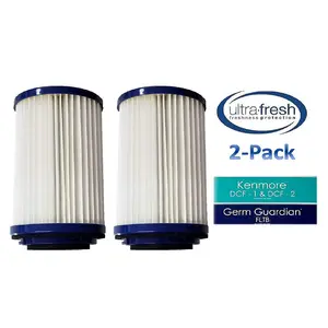 2 - Pack - Kenmore DCF-1 DCF-2 Washable & Reusable Allergen HEPA Filters, Part #'s 82720, 471178 & 82912. Designed to fit Kenmore Bagless Upright Vacuum Cleaners