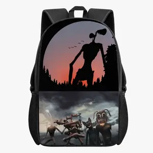 Siren Head Cartoon Cat Backpack School