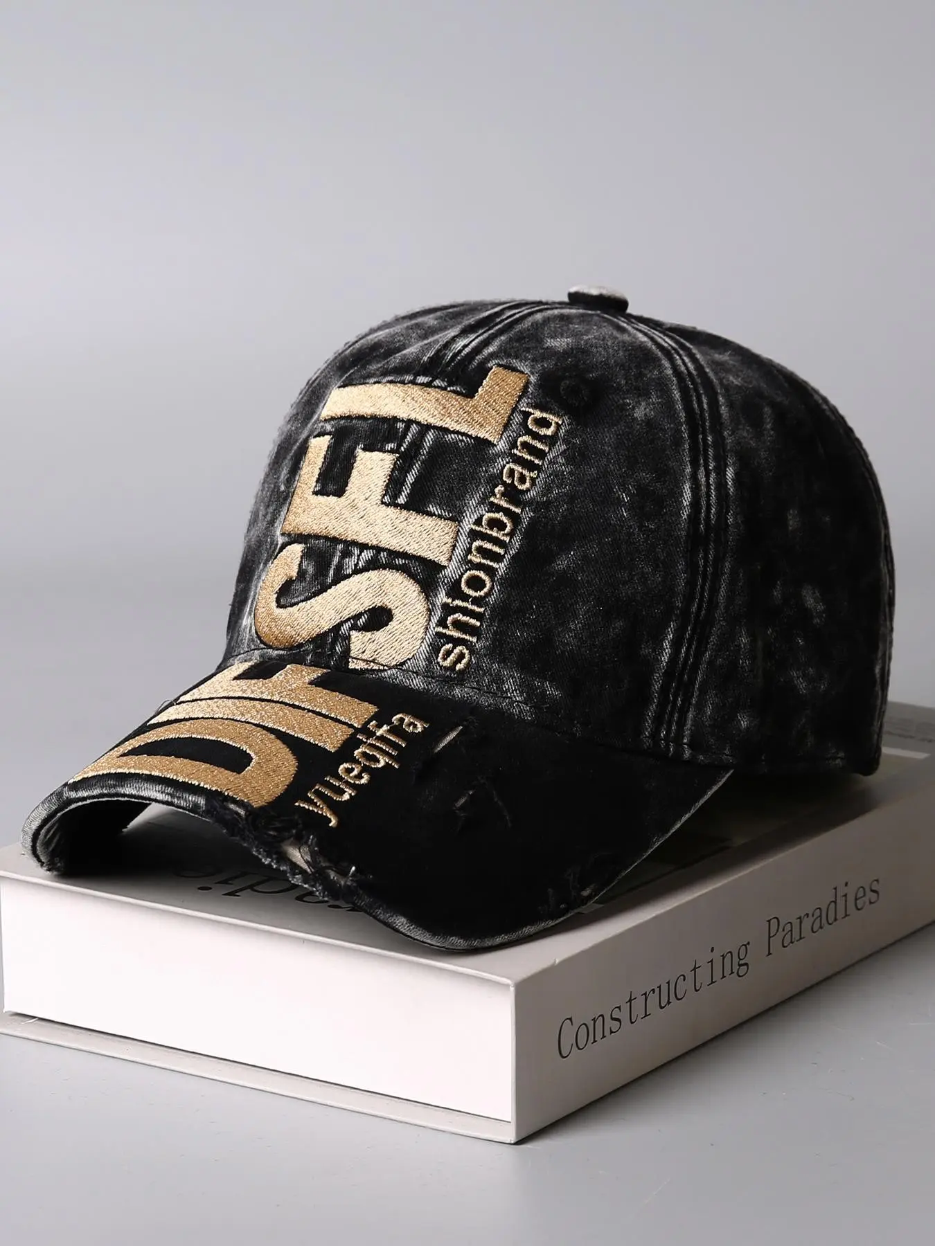 Spring Summer Embroidered Distressed Baseball Cap Dad Hat! Unisex Soft-Top Washed Sun Hat Cool Hat Street Fashion Cap High Quality Hat Quality Caps