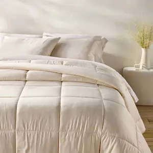Full/Queen Rayon from Bamboo Comforter Set Natural - Casaluna