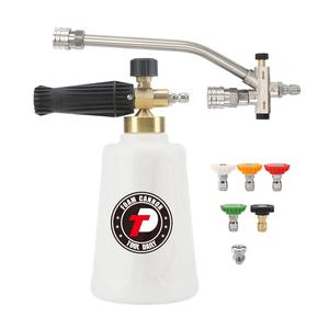 foam cannon for pressure washer with double tip attachment, high pressure car cleaning snow foam spray gun, automotive washing tool, car accessories, car cleaning kit, car detailing kit