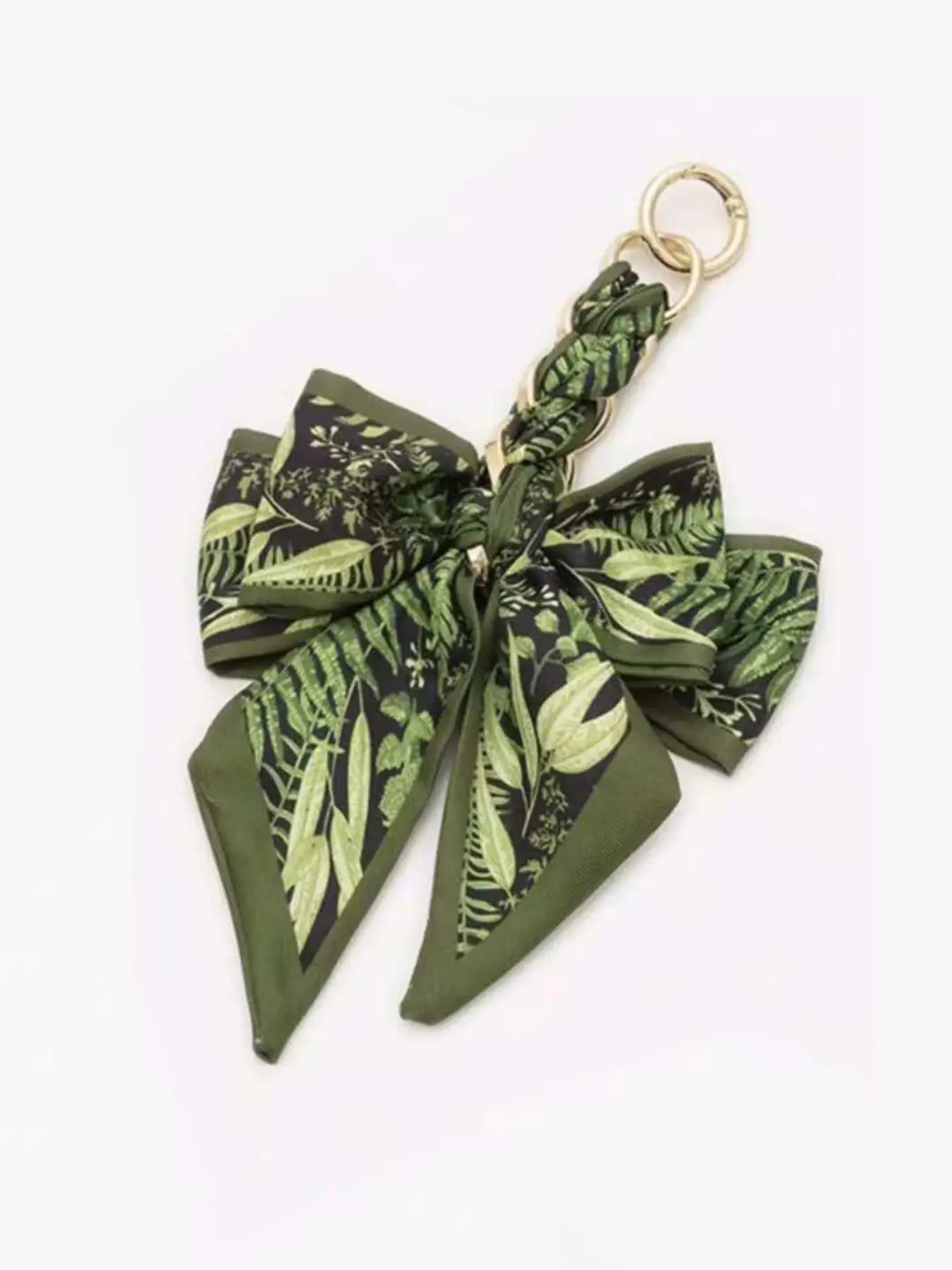 Elegant Bow Bag Charm-Floral Scarf Keychain wit.. Fashion Bag Charms Bag Decoration Bag Charms For Handbags Bag Accessories
