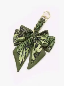 Elegant Bow Bag Charm-Floral Scarf Keychain wit.. Fashion Bag Charms Charms For Bags Purse Accessories