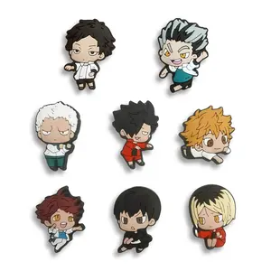 Anime Croc Charms 8CS PVC Clog Pins Accessories Party Favors Birthday Gifts Holidays Decoration for Boys Women Girls