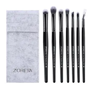 7-Piece High-End Makeup Brush Set, Soft Fine Hair, Thick Painted Aluminum Handle, Professional Quality, for Foundation, Eyeshadow, Blush, Soft Makeup Brushes