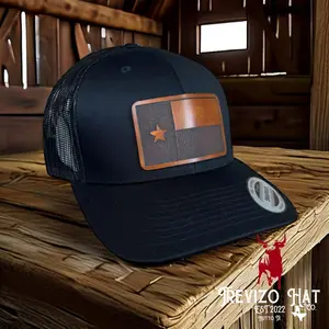 Texas Flag Leather Patch Hat