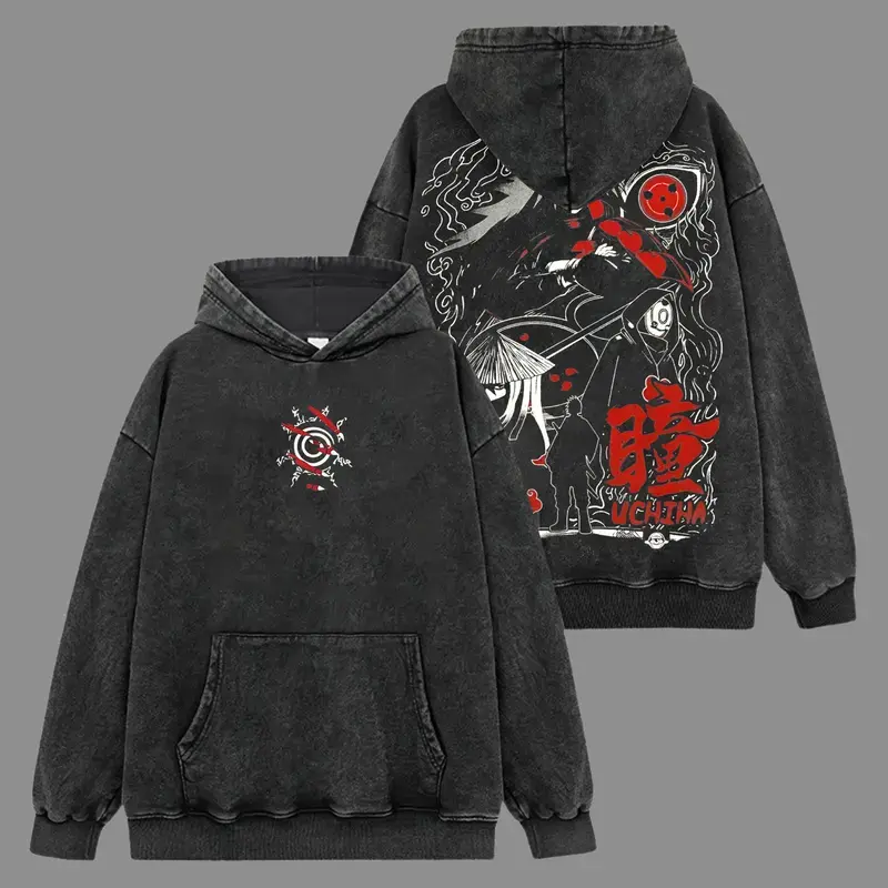 Limited Madara UCH Hoodie-Shirt Premium 100% Acid Wash , NRT Fans, Anime Graphic Hoodie, Streetwear Hoodie Unisex Oversize Gift for Anime Lovers Oversized