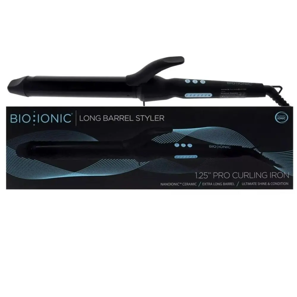 Bio Ionic Long Barrel Styler 1.25" Pro Curling Iron
