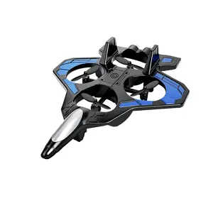Remote Control Stunt Foam Fighter Jet Toy, Featuring Hover Function & LED Lights for Kids