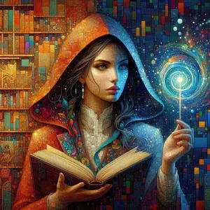 1pcs 5D DIY Diamond Painting Kit, 5D Diamond Art Set, Books, Magic, Bookshelf Diamond Painting Kit Full Round Drill DIY, Mosaic, Diamond Art, DIY Art Home Decoration, suitable for Halloween and Christmas gifts.