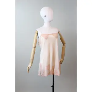 1930s STEP IN CHEMISE lingerie rayon lace large | new winter