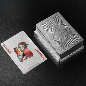 Luxury Black Diamond Matte Playing Cards, HD Waterproof Poker with Skull & Silver Dragon Pattern, Durable Portable Cards for Party & Daily Entertainment