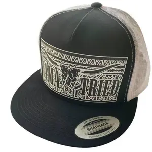 MAMA TRIED Design Baseball Cap, Casual Outdoor Sports Mesh Hats for Men & Women, Breathable Black Cap, Snapback Trucker Cap, Adjustable Sun Protection Cap for Daily Wear, Snapback Trucker Hats