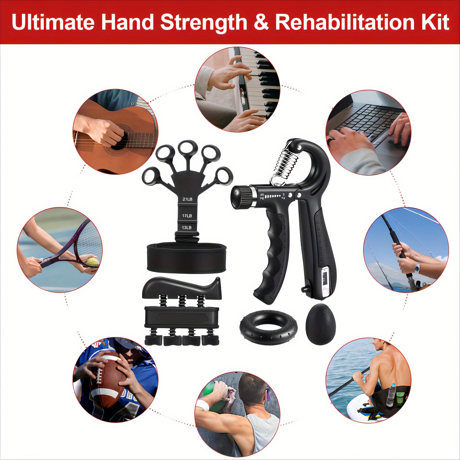 Pro Grip Trainer Set 4-Pack, 10-130lbs Res. Adjustable Resistance, Muscle Builder Forearm Exerciser for Office/Gym Carpal Tunnel Relief,back to school,back to school haul