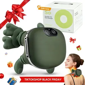 Neck and Shoulder Massager, Cervical Massager, Trapezius Neck Massager,  Electric Cervical Massager - Green, Equipped with Advanced Kneading Technology, Deep Relaxation