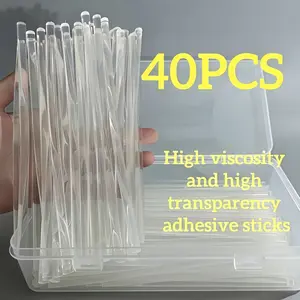 High Transparency Elastic Hot Melt Rods, 7mm X 200mm, Suitable for DIY Crafts, Toy Repair, Floral Arrangement, Fits Most Glue Guns