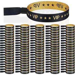 100 Pcs VIP Cloth Wristbands VIP Bracelets for Events Party Wedding Concert Fair