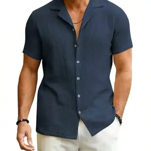 Slim Fit Textured Button Up for Men by Brand X Casual Menswear