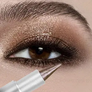 1PC Shimmering Pearl Brown Eyeshadow Pencil - Deepens and Highlights The Eye Area, Smooth Application, Precise Application, High Pigmentation, and Pearlescent Effect for A Stunning Eye Look