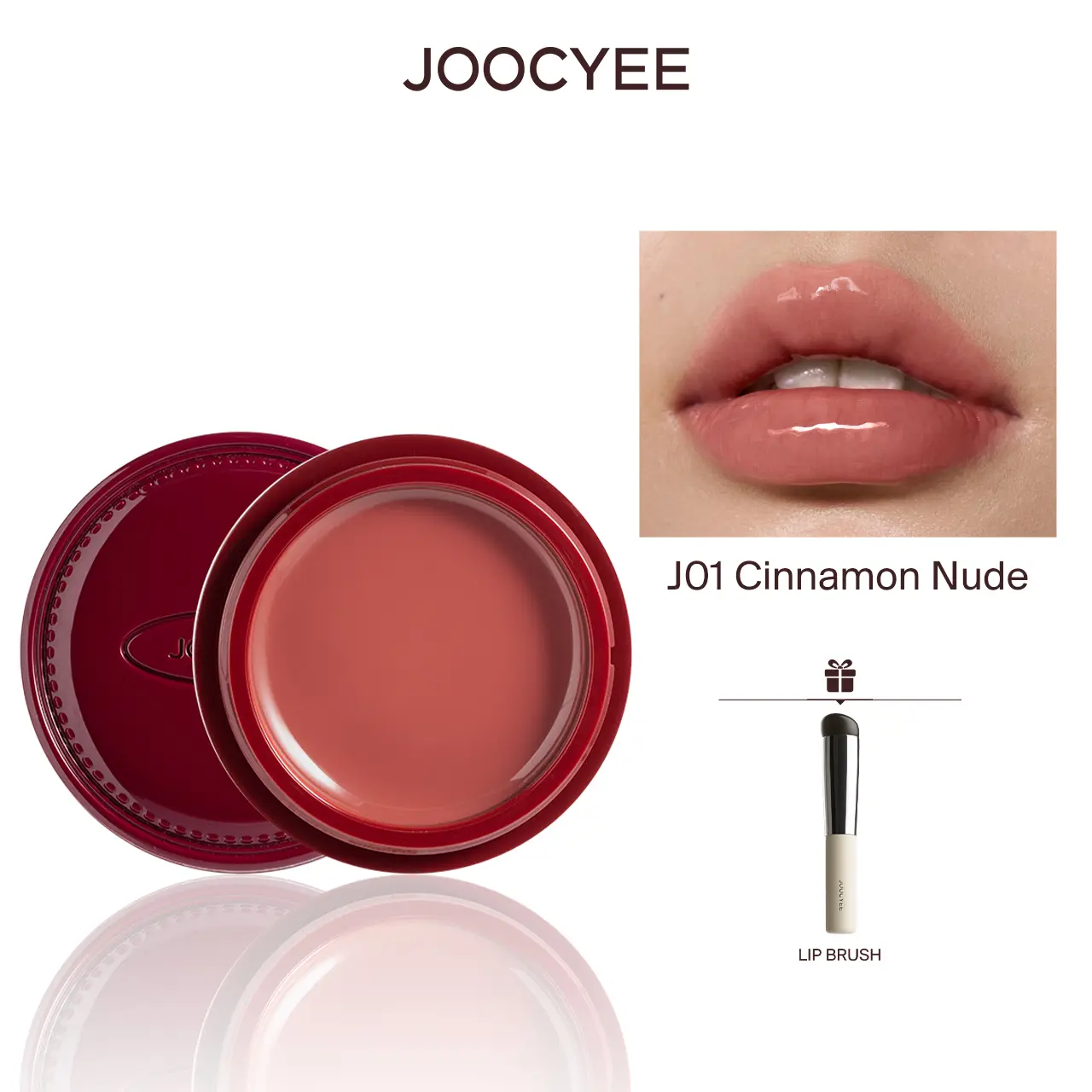 JOOCYEE Lip & Cheek Balm - 6g Moisturizing Sheer Color Tint Makeup Product for Adults, Glossy Lips, Velvet Matte Look, All Skin Types, Camping Essentials