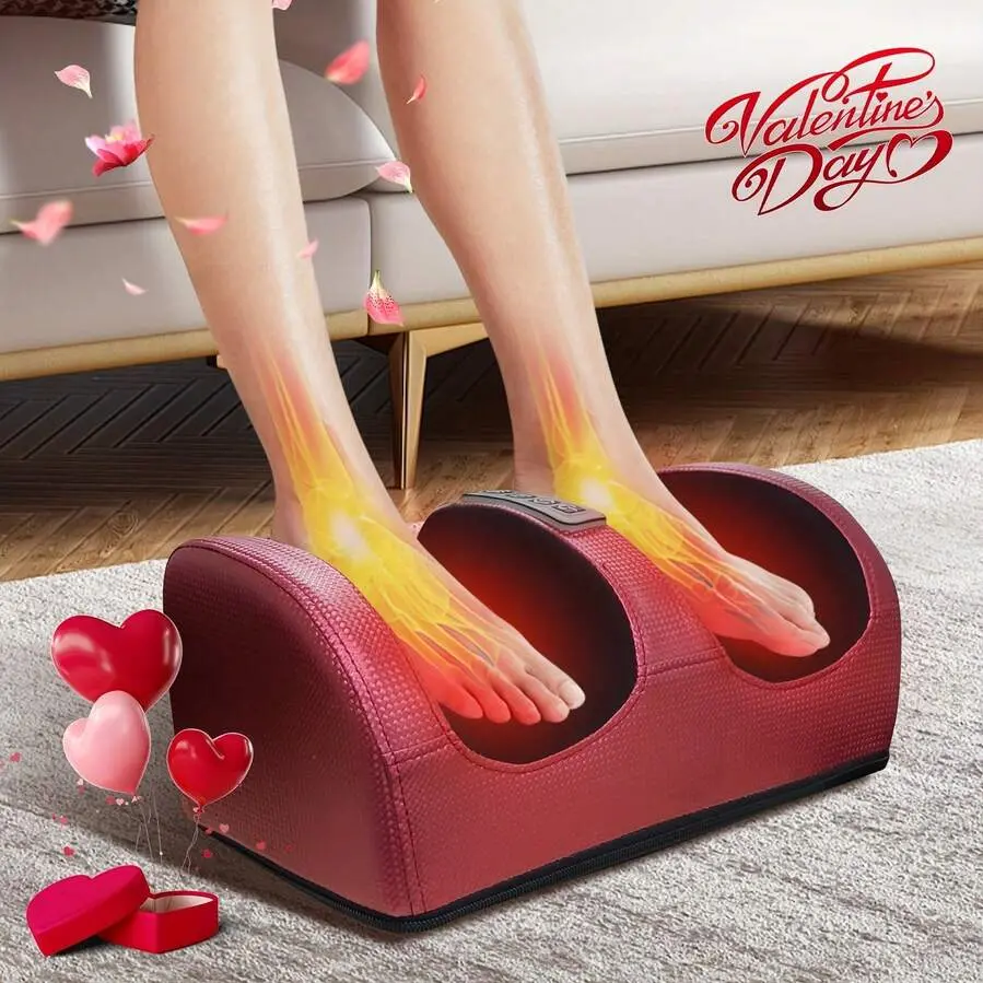 Shiatsu Foot Massager with Heat, FSA Eligible HSA Foot Massager for Foot Massage and Calf Massage, Foot and Calf Massager with Roller, Gifts for Mom & Dad, Fathers & Mothers Day Gifts Relaxation Aid, Birthday, Thermal, One Storage Box