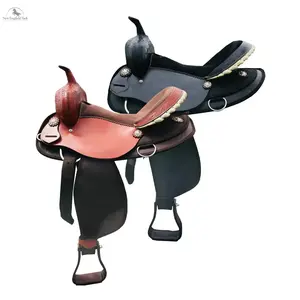 Resistance Light Weight Suede Seat Pleasure Trail Western Saddle - 19 lbs