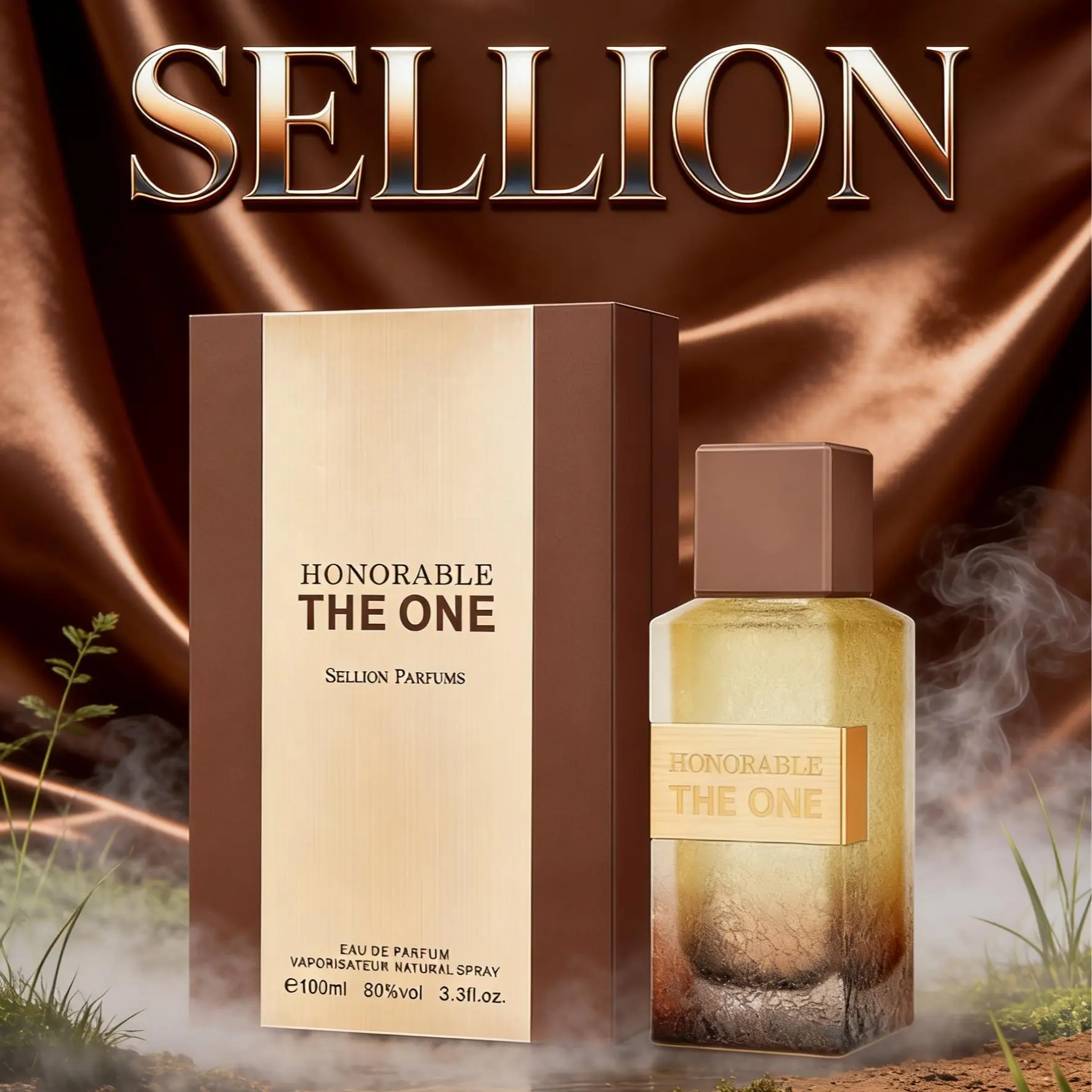 SELLION HONORABLE THE ONE BROWN | PREMIUM LASTING VANILLA SUMMER FRAGRANCE MEN'S COLOGNE EAU DE PARFUM