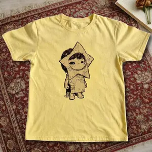 Hirono Tutorial Girl Graphic T-shirt, Vintage Graphic Tee, Unisex Shirt, Y2k Unisex Graphic Tees Gothic Grunge Emo Scene Amity Affliction Style Clothes Menswear Womenswear Streetwear