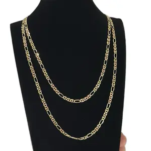 14K Gold 4mm GG Figaro Chain - Elegant and Durable Gold Chain for Everyday Wear