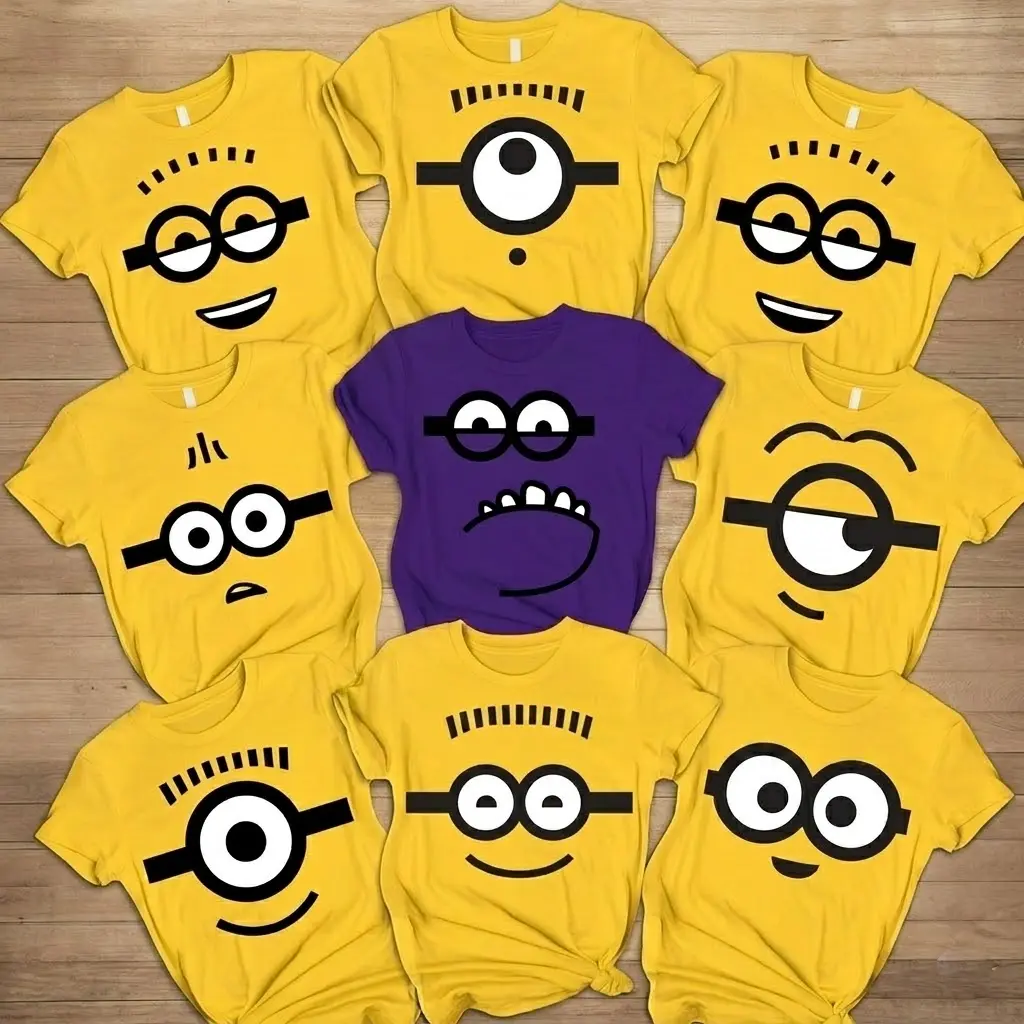 [FREESHIP] Unisex Minions Family Shirt, Minions Funny Teams T Shirt, Minions Couple Shirt, Teams Shirts, Minions T-Shirt, Unisex Crew Neck, Casual Cotton Fit, Soft Comfortable Short Sleeve, Teen & Adult