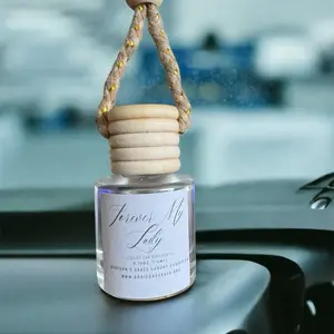 Addison's Grace Luxury Car Diffuser Oil Fragrance "Forever My Lady" Car Freshener 0.33ml with Elegant Wooden Top