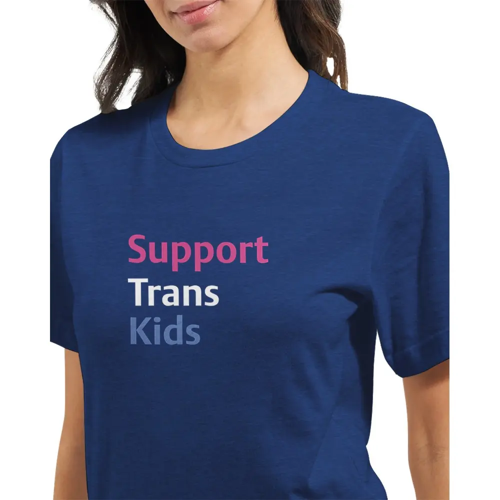Support Trans Kids Empowerment T-Shirt LGBTQIA Pride Mama Bear Transgender Queer Gender Fluid Social Justice Tee