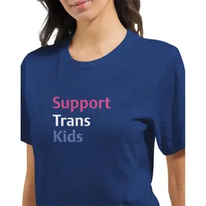 Support Trans Kids Empowerment T-Shirt LGBTQIA Pride Mama Bear Transgender Queer Gender Fluid Social Justice Tee
