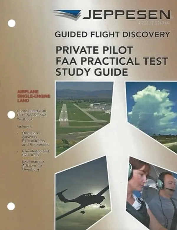 USED Book - Guided Flight Discovery: Private Pilot FAA Practical Test Study Guide by Jeppesen (Paperback) - english