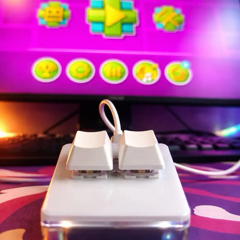 Geometry Dash Starter Kit 0.001 response Hotswappable, not compatible with Hall Effect switches(MOBILE PLAYERS WATCH TUTORIAL ON OCA TECHNOLOGY TIKTOK PAGE)