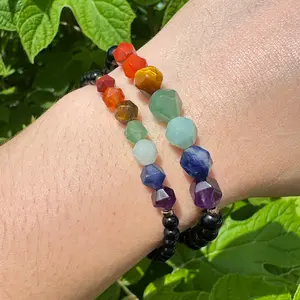 7 Chakra Starcut Crystal Bracelet