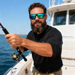 C Tuna Alley Men's Polarized Sunglasses For Fishing, Boating and Beach