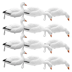Final Approach Live Full Body Snow Goose Decoys, 12 Pack Final Approach Live Full Body Snow Goose Decoys, 12 Pack