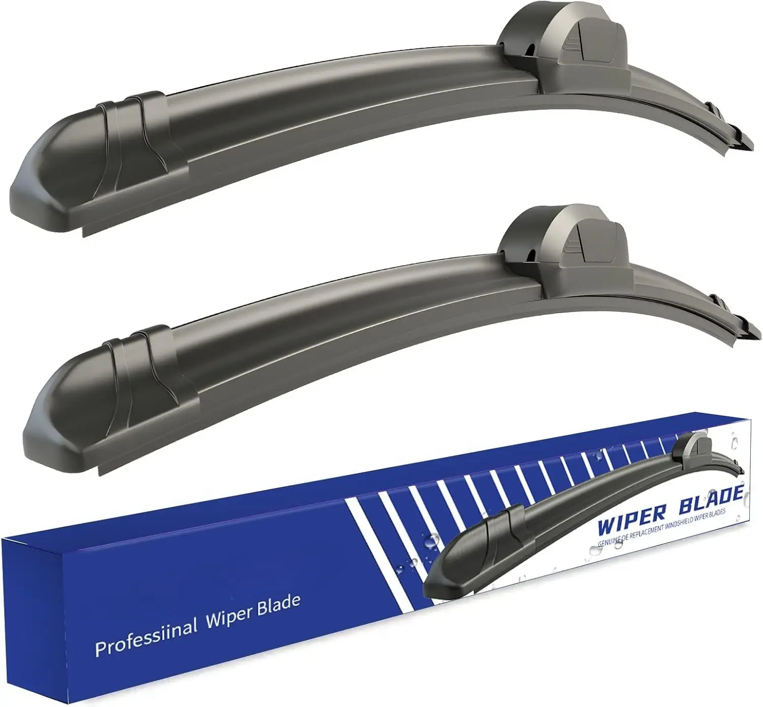DIBMS OEM QUALITY 26" + 16" Premium All-Seasons Stable And Quiet Windshield Wiper Blades(Set of 2)