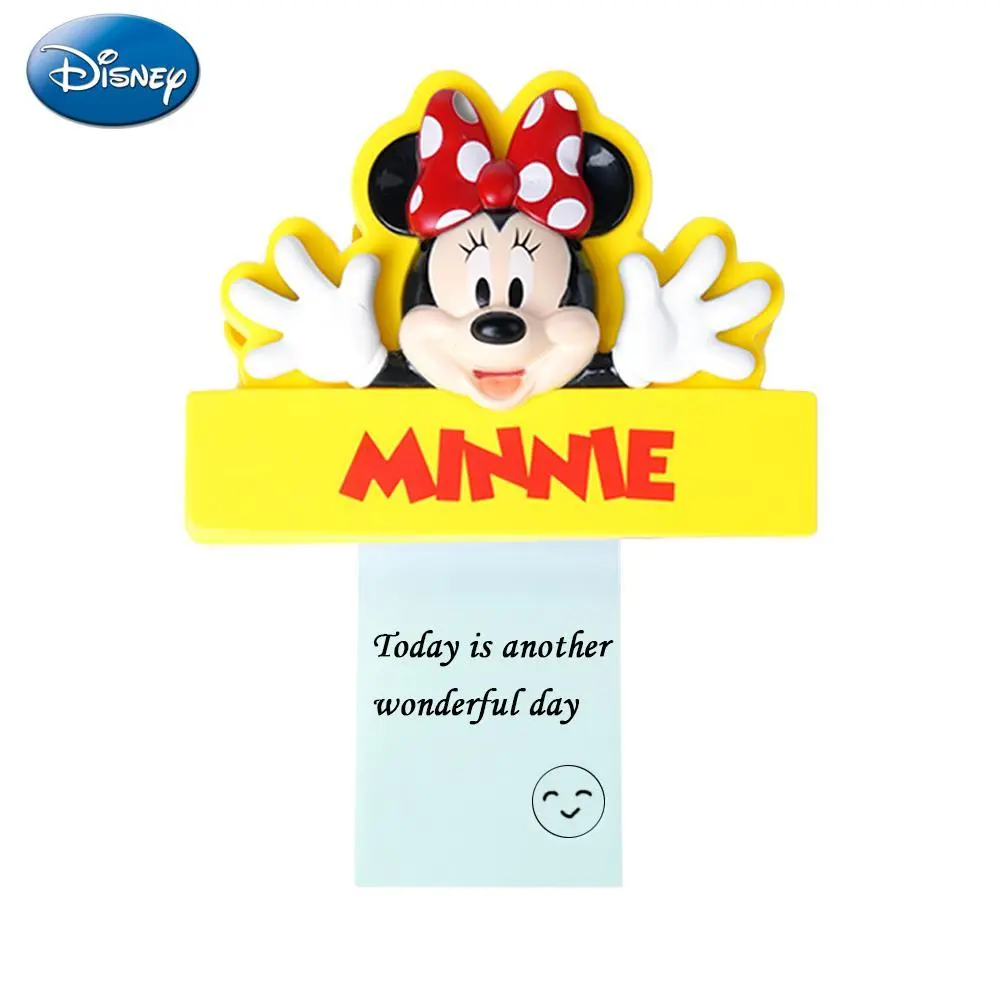 1PC Officially Licensed Disney Minnie Mouse Fridge Magnet Clip Cute Cartoon Paper Holder Magnetic Decor for Fridge Locker Office Kitchen Gift
