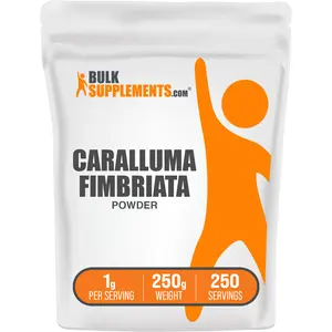 BulkSupplements - Caralluma Fimbriata Powder - Digestive Support - Antioxidant - 250g - 1g per Serving