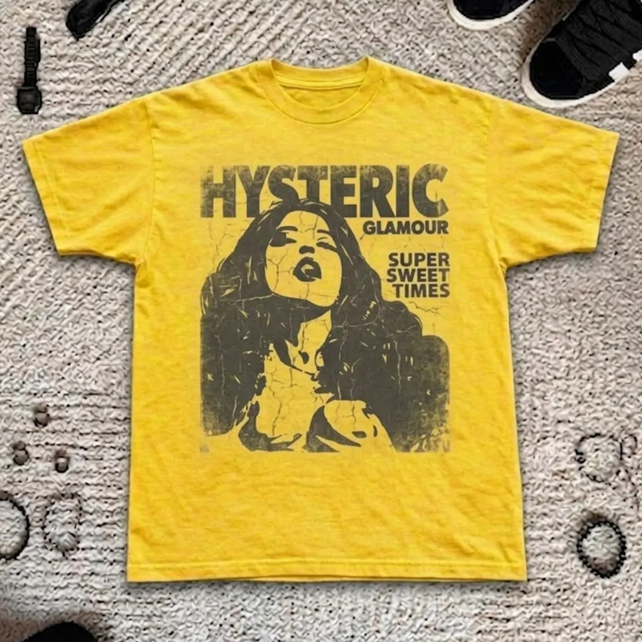 Archival Hysteric Glamour "Super Sweet Times" Baby Tee | Slim Fit Short Sleeve Summer Shirt