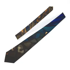 Multi Colored Tie Dyed Necktie - Elegant Design for Casual Wear