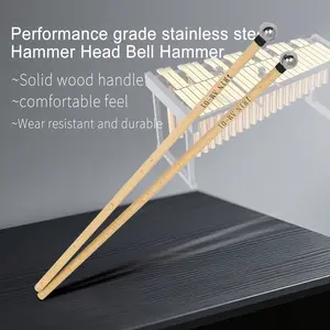 Irin Am-01 Stainless Steel Hammer Head Piano Mallets, Durable and High-Quality Musical Instrument Accessories, Perfect for Piano Players